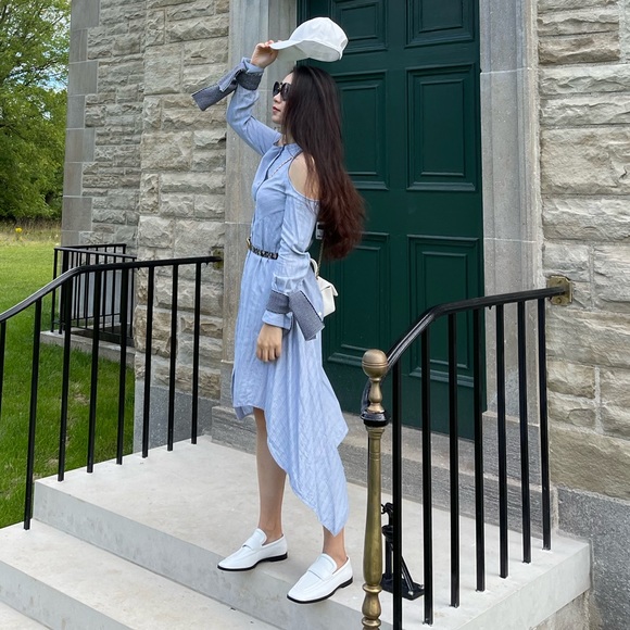 BCBGMAXAZRIA slip shoulder dress - Picture 5 of 10